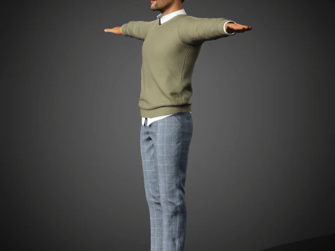 Christopher Abbott Character 3D Model