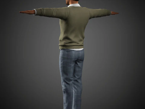 Christopher Abbott Character 3D Model