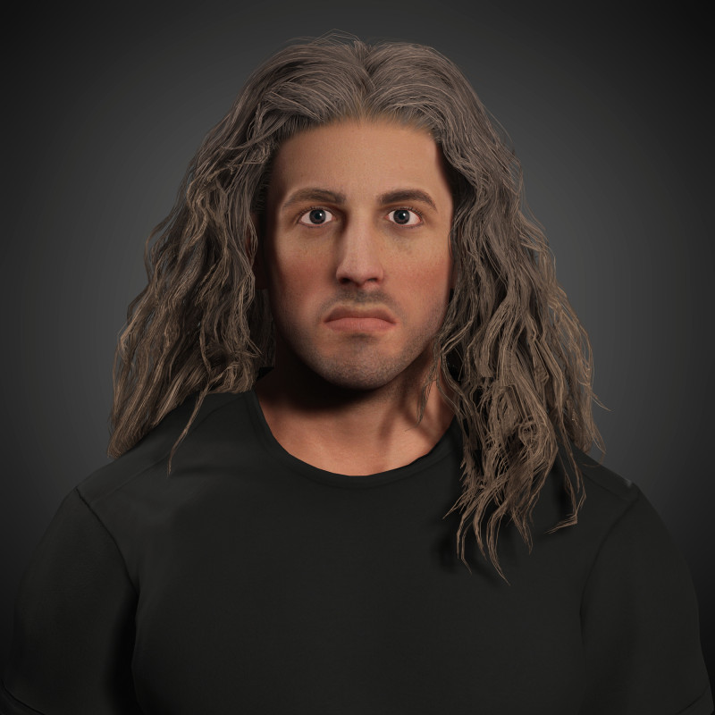 Sylvester Stallone Character 3D Модель .c4d .max .obj .3ds .fbx .stl .blend
