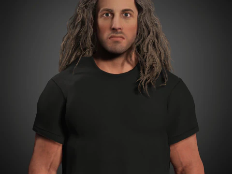 Sylvester Stallone Character 3D Model
