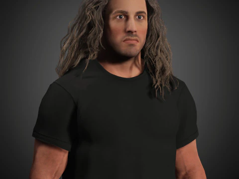 Sylvester Stallone Character 3D Model
