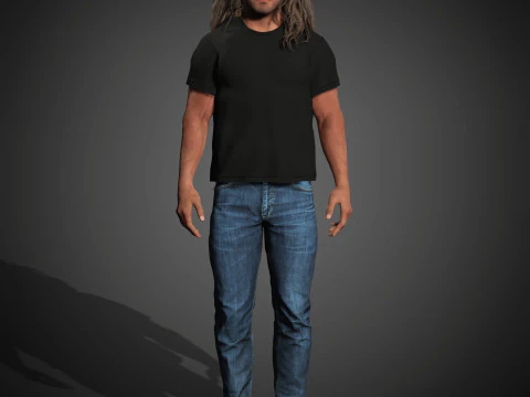 Sylvester Stallone Character 3D Model