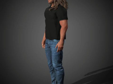 Sylvester Stallone Character 3D Model