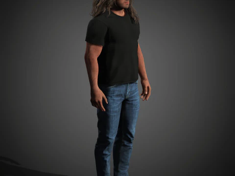 Sylvester Stallone Character 3D Model