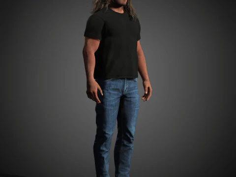 Sylvester Stallone Character 3D Model