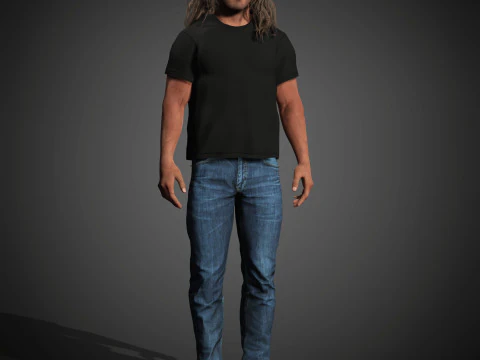 Sylvester Stallone Character 3D Model