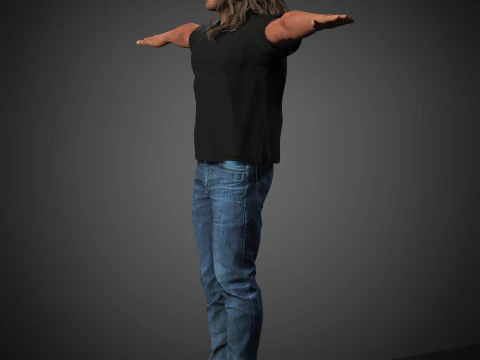 Sylvester Stallone Character 3D Model