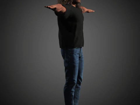 Sylvester Stallone Character 3D Model