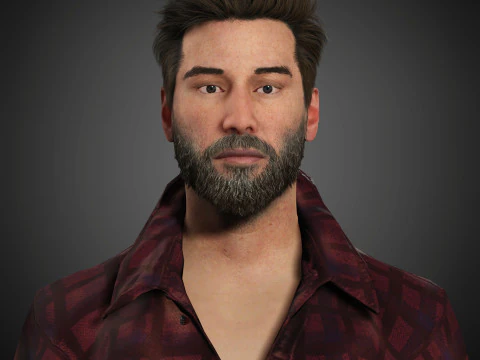 Personnage de Keanu Reeves Modèle 3D