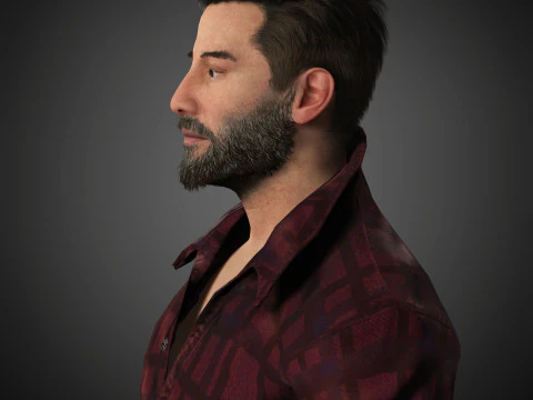 Personaggio di Keanu Reeves Modello 3D