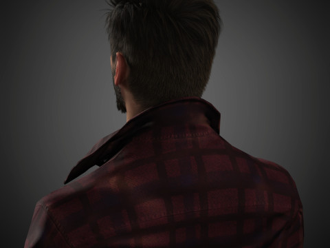 Keanu Reeves Character 3D Model