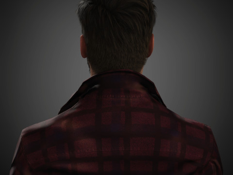 Keanu Reeves Character 3D Model