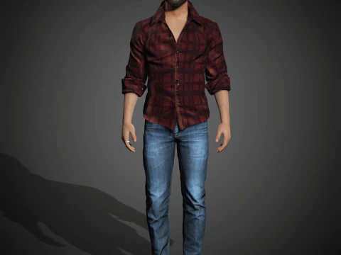 Personaggio di Keanu Reeves Modello 3D