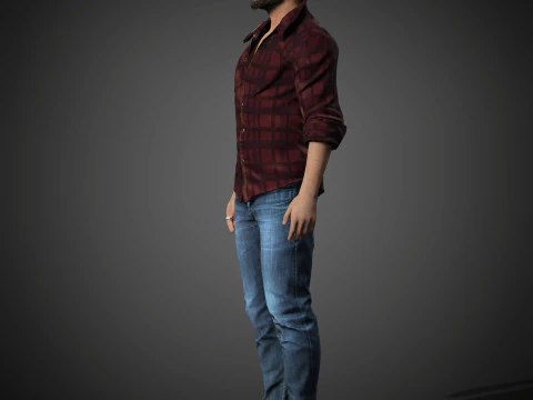 Personaggio di Keanu Reeves Modello 3D