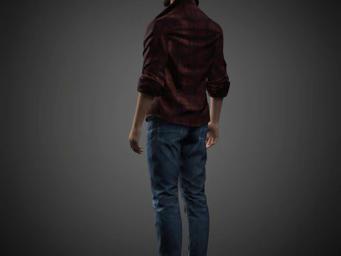 Personaggio di Keanu Reeves Modello 3D