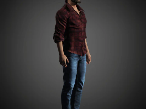 Personaggio di Keanu Reeves Modello 3D