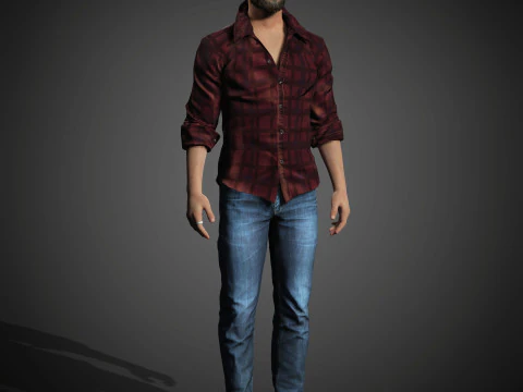 Personaggio di Keanu Reeves Modello 3D