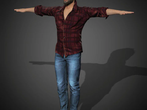 Personaggio di Keanu Reeves Modello 3D