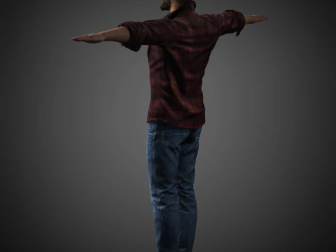 Personaggio di Keanu Reeves Modello 3D