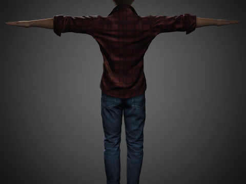 Keanu Reeves Character 3D Model