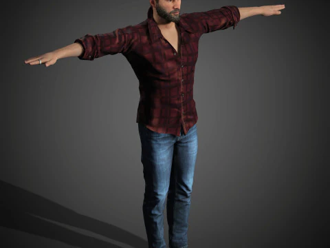 Personaggio di Keanu Reeves Modello 3D