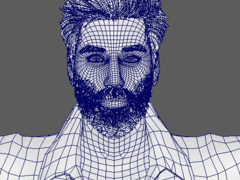 Keanu Reeves Character 3D Model