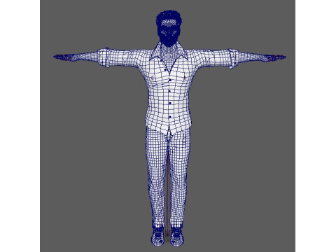 Keanu Reeves Character 3D Model