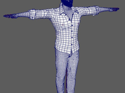 Keanu Reeves Character 3D Model