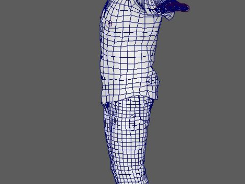 Keanu Reeves Character 3D Model