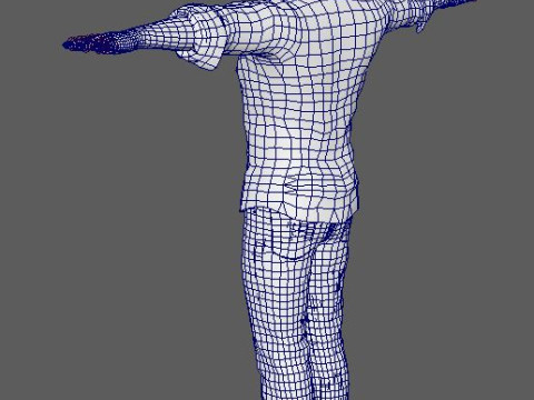 Keanu Reeves Character 3D Model