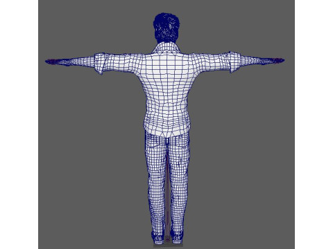 Keanu Reeves Character 3D Model