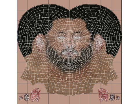 Keanu Reeves Character 3D Model
