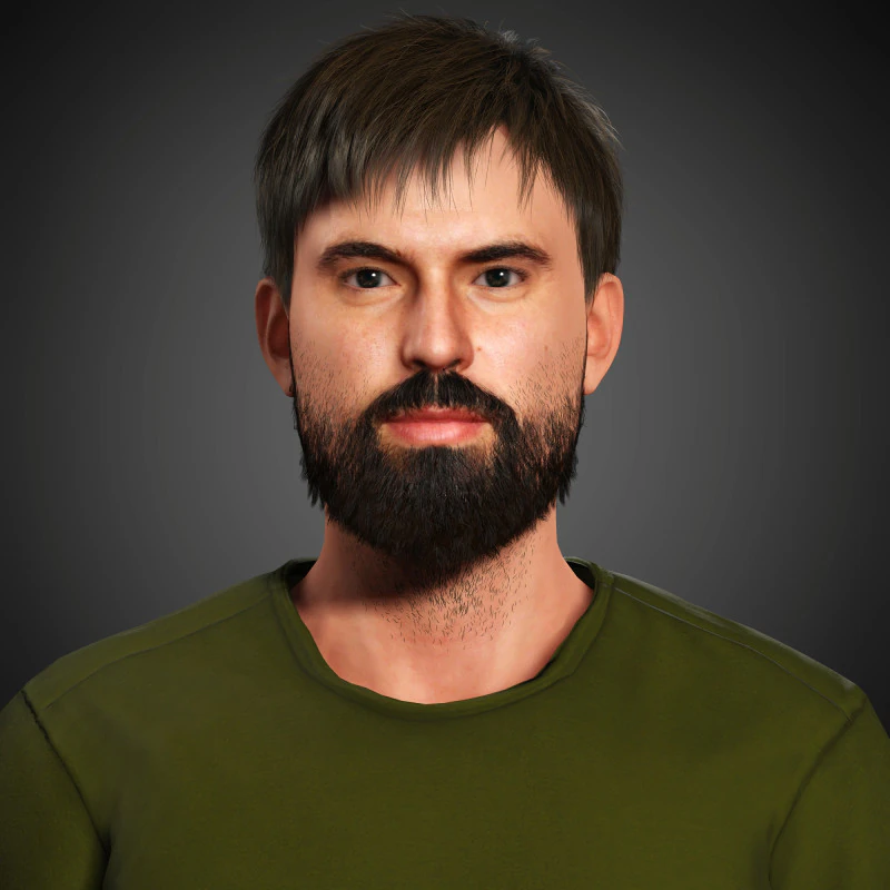 Tom Cullen Character 3D Model .c4d .max .obj .3ds .fbx .stl .blend 
