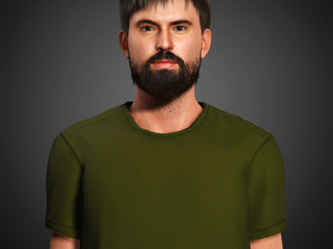 Tom Cullen Character 3D Model
