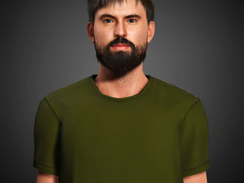 Tom Cullen Character 3D Model