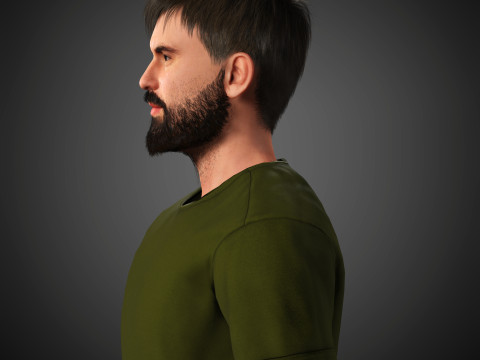 Tom Cullen Character 3D Model