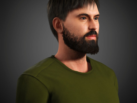 Tom Cullen Character 3D Model