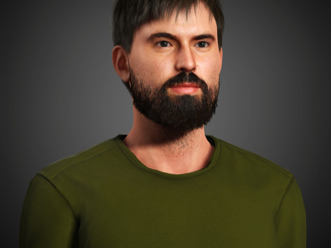 Tom Cullen Character 3D Model