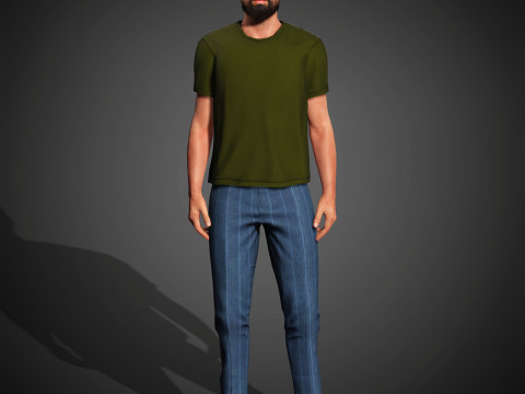 Tom Cullen Character 3D Model