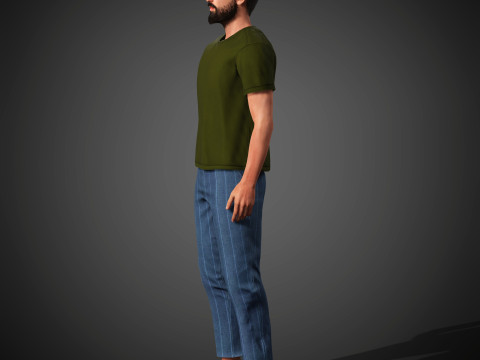 Tom Cullen Character 3D Model
