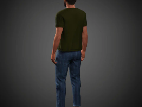 Tom Cullen Character 3D Model