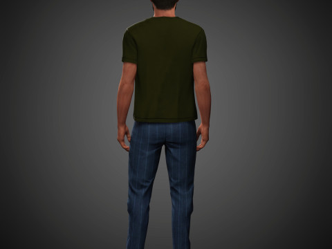 Tom Cullen Character 3D Model