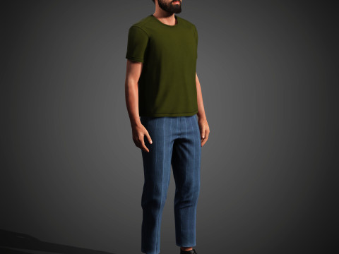 Tom Cullen Character 3D Model