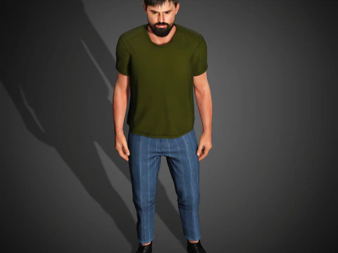Tom Cullen Character 3D Model