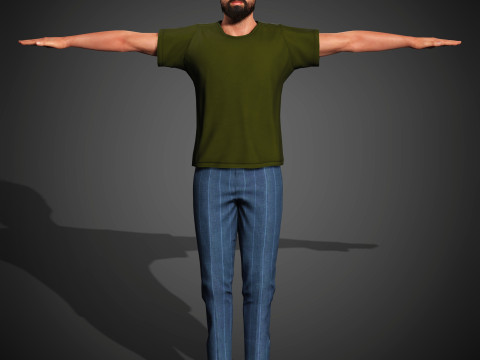 Tom Cullen Character 3D Model