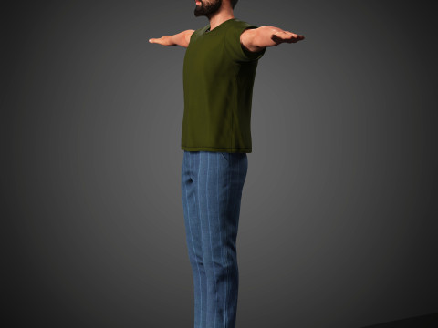 Tom Cullen Character 3D Model