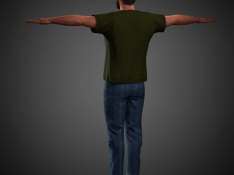 Tom Cullen Character 3D Model
