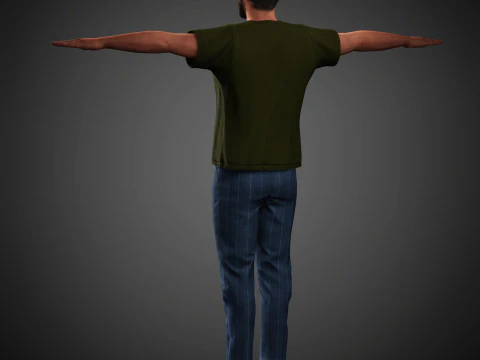 Tom Cullen Character 3D Model
