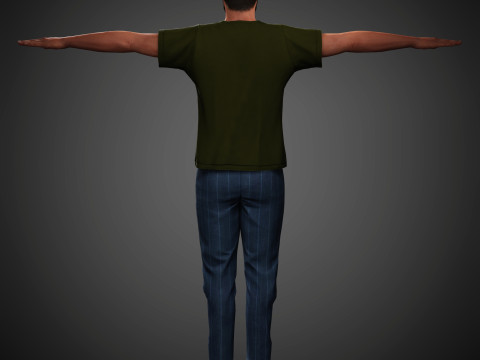 Tom Cullen Character 3D Model