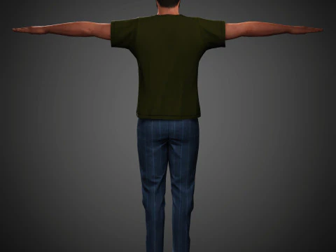 Tom Cullen Character 3D Model